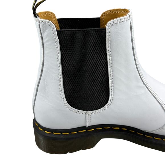 NWOT DR. MARTEN 2976 Yellow Stitch Smooth Leather Chelsea Boots Women US 11 - Picture 13 of 14